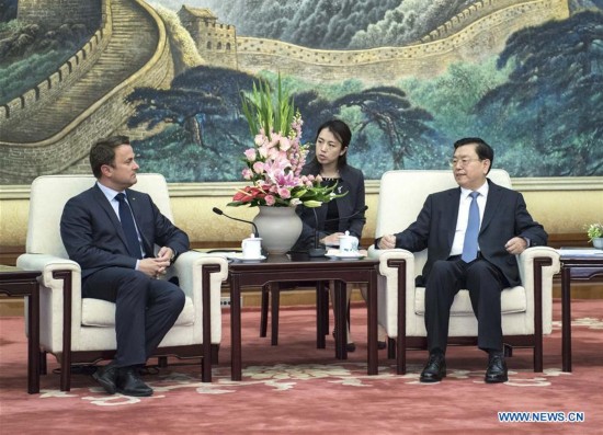 CHINA-BEIJING-ZHANG DEJIANG-LUXEMBOURG-MEETING (CN)