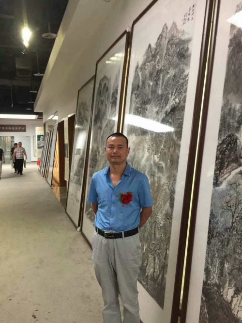 【画家王建伟】"一带一路辉煌中囯"全国大型书画交流展在京隆重开幕