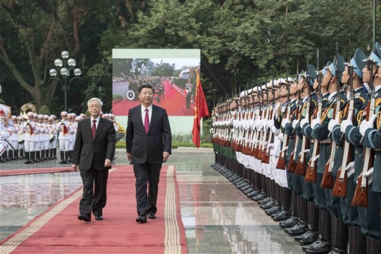 VIETNAM-HANOI-CHINA-XI JINPING-NGUYEN PHU TRONG-TALKS