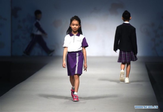 CHINA-BEIJING-SCHOOL UNIFORMS-PRESENTATION