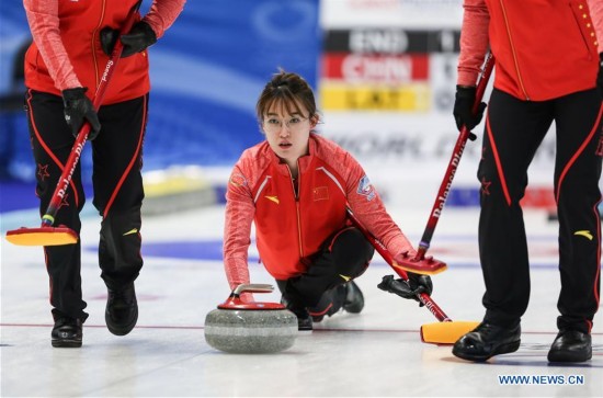 (SP)CZECH REPUBLIC-PILSEN-CURLING-OLYMPIC QUALIFICATION-WOMEN-CHINA VS LATVIA