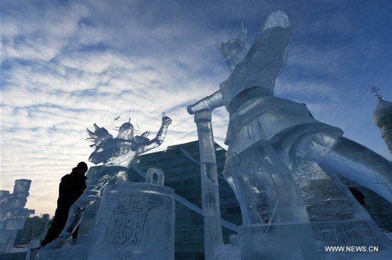 CHINA-HARBIN-ICE SCULPTURE-COMPETITION (CN)