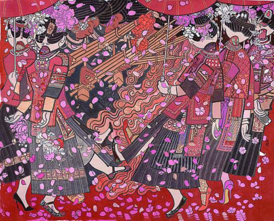 贵州省文化厅等单位主办的多彩贵州大型书画"双百"创作工程作品展在京