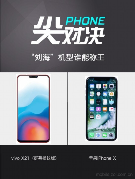 vivo X21对标果X “刘海”机型谁能称王