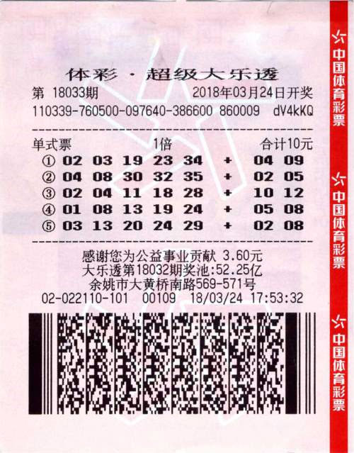 体彩大乐透投注"三板斧" 斩落3注687万