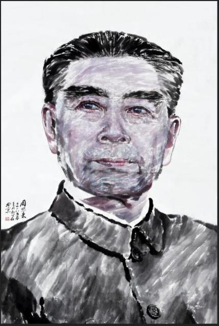 画家于成松向淮安周恩来纪念馆捐赠总理肖像画 周恩来纪念网 人民网