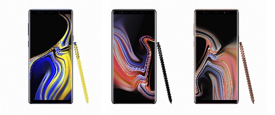 三星全球发布智能手机Galaxy Note9 