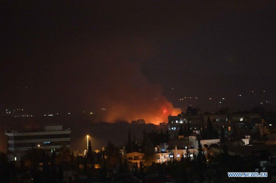 SYRIA-DAMASCUS-AIR BASE-EXPLOSION