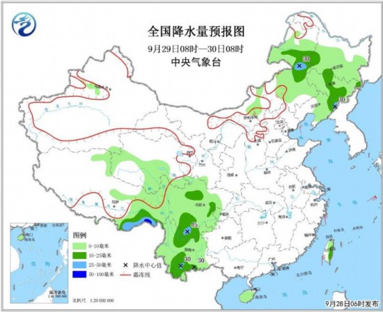 冷空气继续影响北方地区 四川云南等地局地有