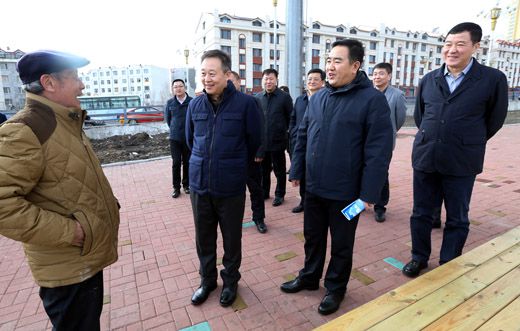 张恩亮调研鹤岗市城市建设项目