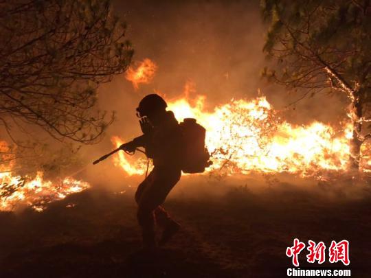 雲南大理彌渡森林火場南線、西線明火已全部扑滅