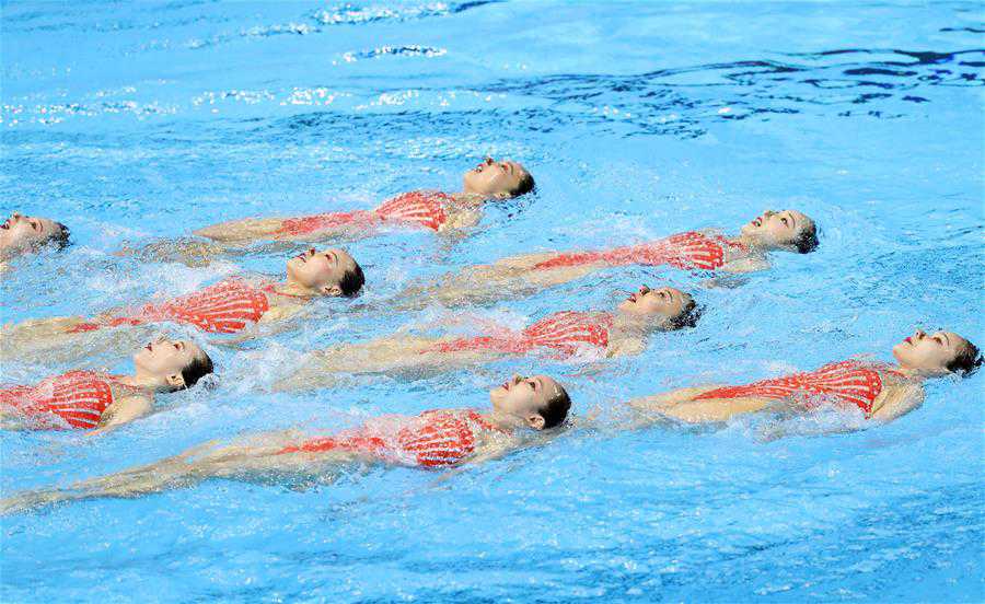 (SP)SOUTH KOREA-GWANGJU-FINA WORLD CHAMPIONSHIPS-ARTISTIC SWIMMING-WOMEN'S TEAM TECHNICAL FINAL