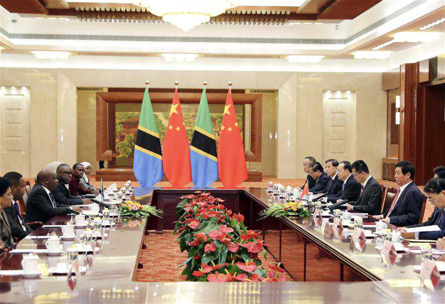 CHINA-BEIJING-LI ZHANSHU-TANZANIAN DELEGATION-MEETING (CN)