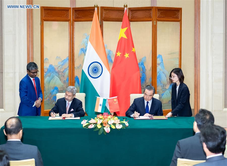 CHINA-BEIJING-WANG YI-INDIAN EXTERNAL AFFAIRS MINISTER-EXCHANGE-MECHANISM (CN)