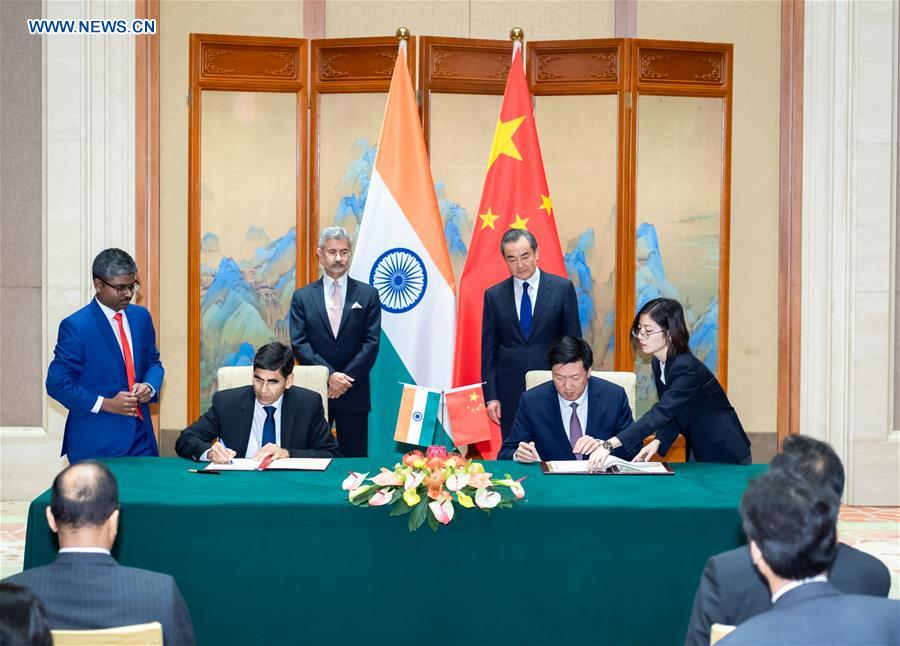 CHINA-BEIJING-WANG YI-INDIAN EXTERNAL AFFAIRS MINISTER-EXCHANGE-MECHANISM (CN)