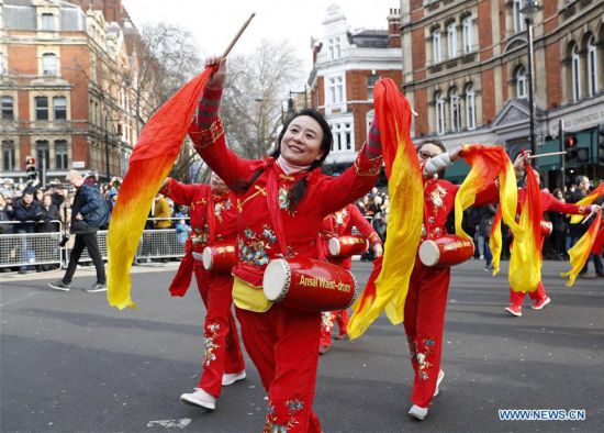 BRITAIN-LONDON-CHINA-LUNAR NEW YEAR-PARADE