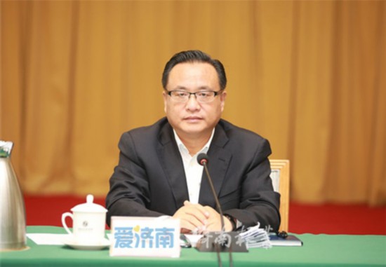 山东省委常委,济南市委书记孙立成主持会议并讲话;市委副书记,市长