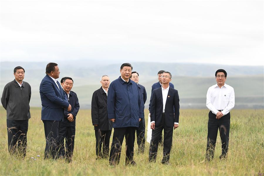 CHINA-GANSU-SHANDAN COUNTY-XI JINPING-INSPECTION (CN)