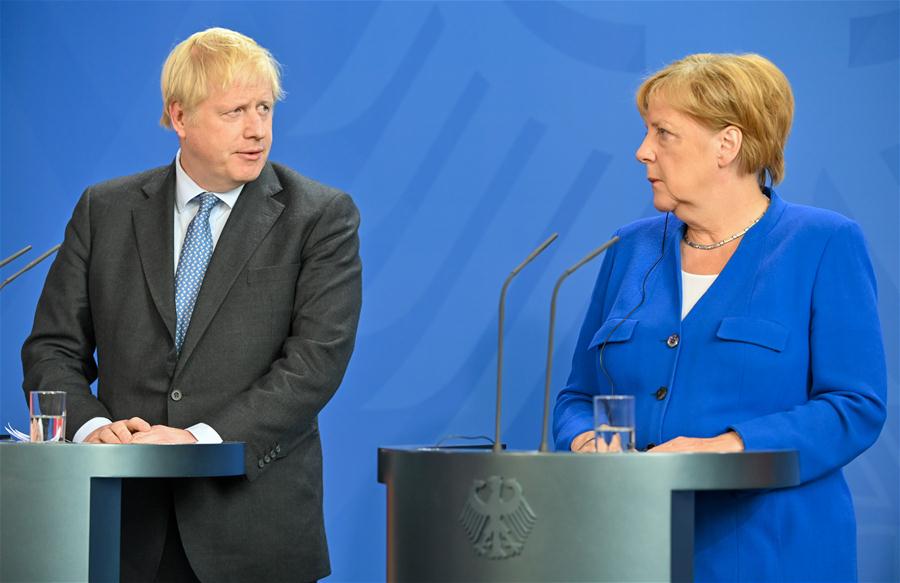 GERMANY-BERLIN-BRITAIN-BORIS JOHNSON-VISIT