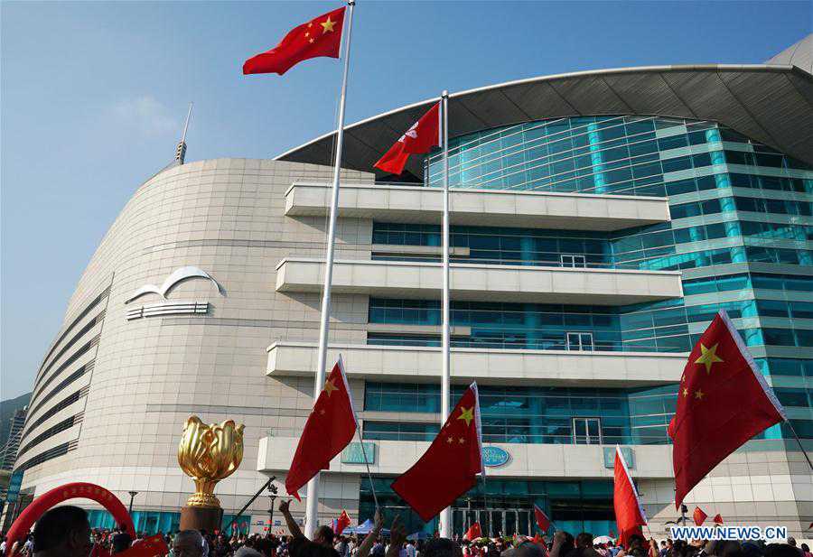 CHINA-HONG KONG-NATIONAL FLAG-RAISING CEREMONY(CN)