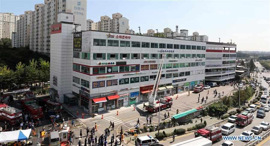 (SPOT NEWS)SOUTH KOREA-GIMPO-NURSING HOSPITAL-FIRE