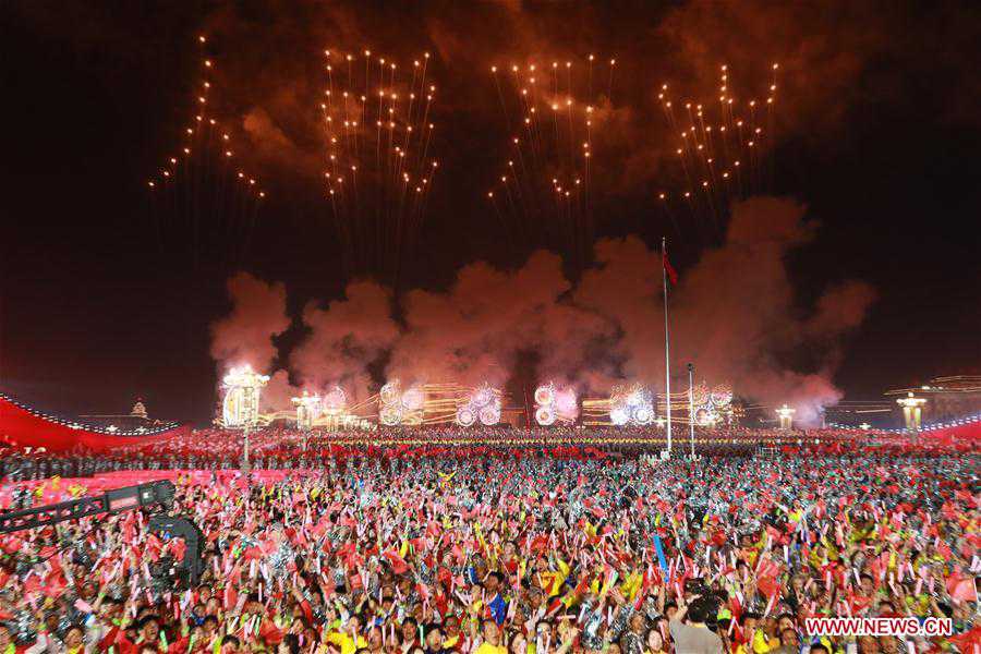 (PRC70Years)CHINA-BEIJING-NATIONAL DAY-CELEBRATIONS-EVENING GALA (CN)