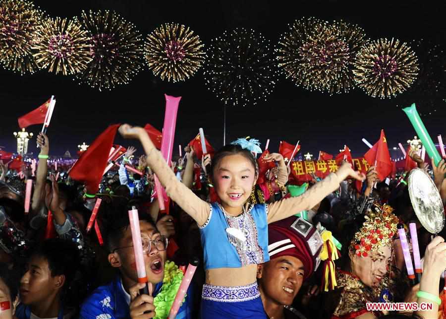 (PRC70Years)CHINA-BEIJING-NATIONAL DAY-CELEBRATIONS-EVENING GALA (CN)