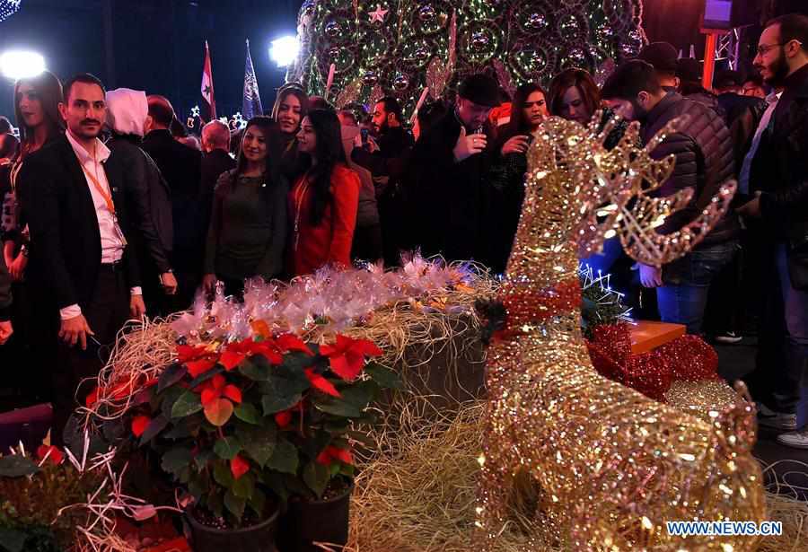 SYRIA-DAMASCUS-CHRISTMAS TREE