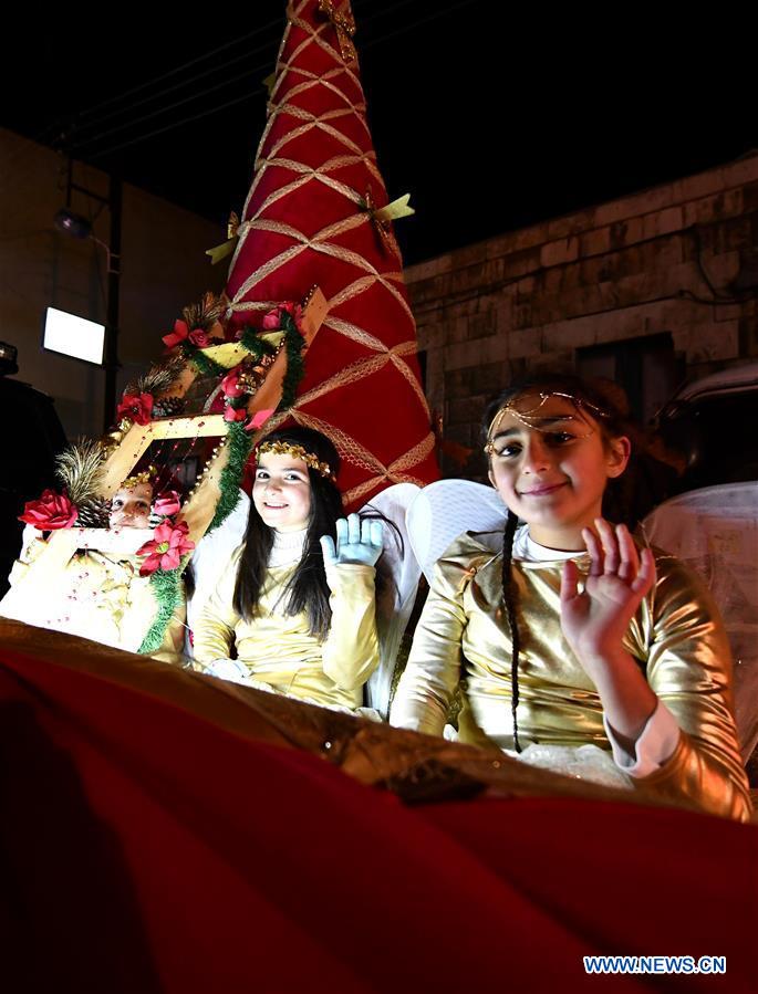 SYRIA-DAMASCUS-CHRISTMAS-CELEBRATION