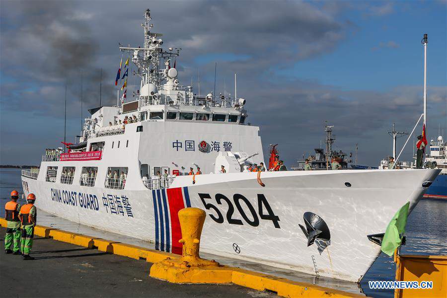 PHILIPPINES-MANILA-CCG-VESSEL-ARRIVAL CEREMONY-OFFICIAL VISIT