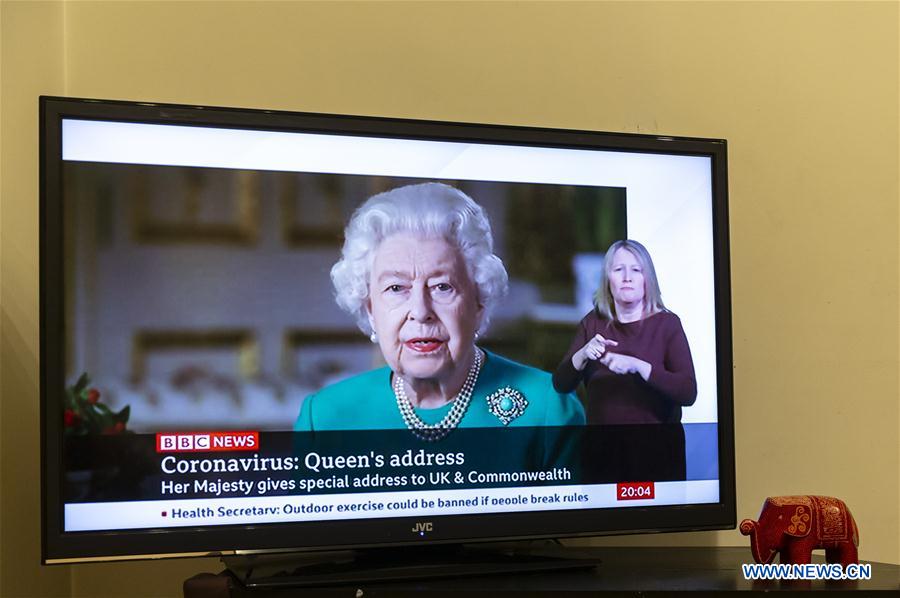 BRITAIN-LONDON-QUEEN-ADDRESS-COVID-19