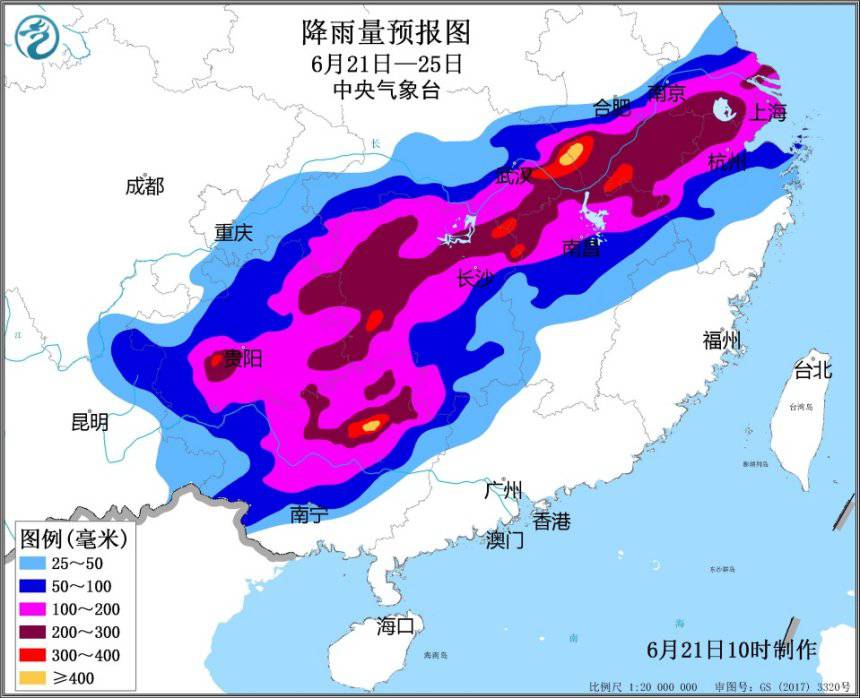 未來5天南方10余省市將迎入汛以來最強降雨過程 持續(xù)時間長