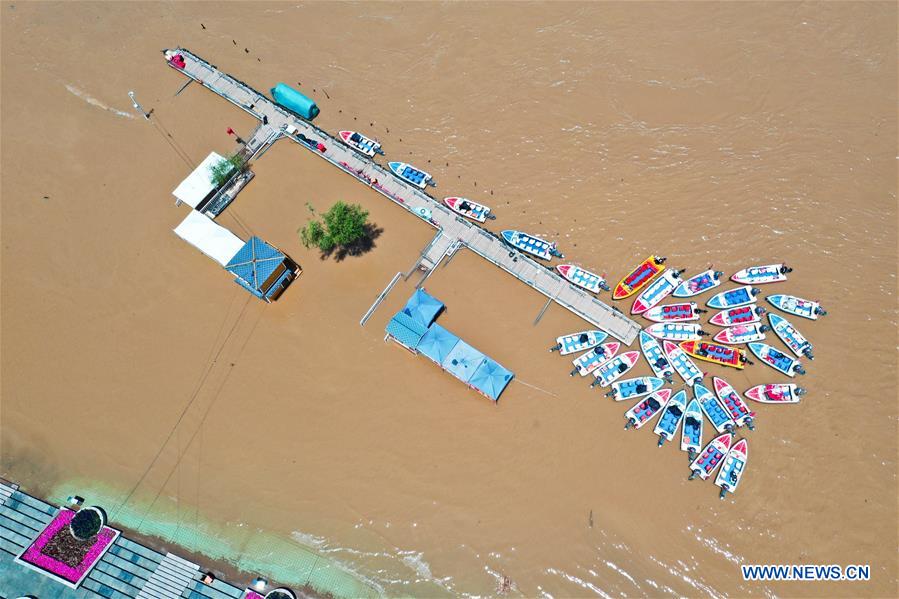 CHINA-GANSU-LANZHOU-YELLOW RIVER-WATER LEVEL (CN)