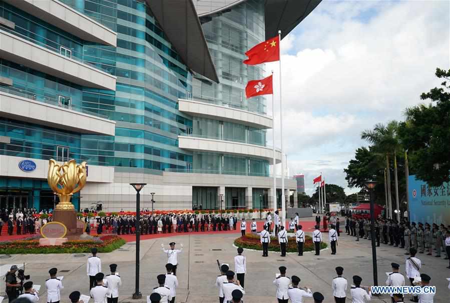 CHINA-HONG KONG-FLAG-RAISING CEREMONY(CN)