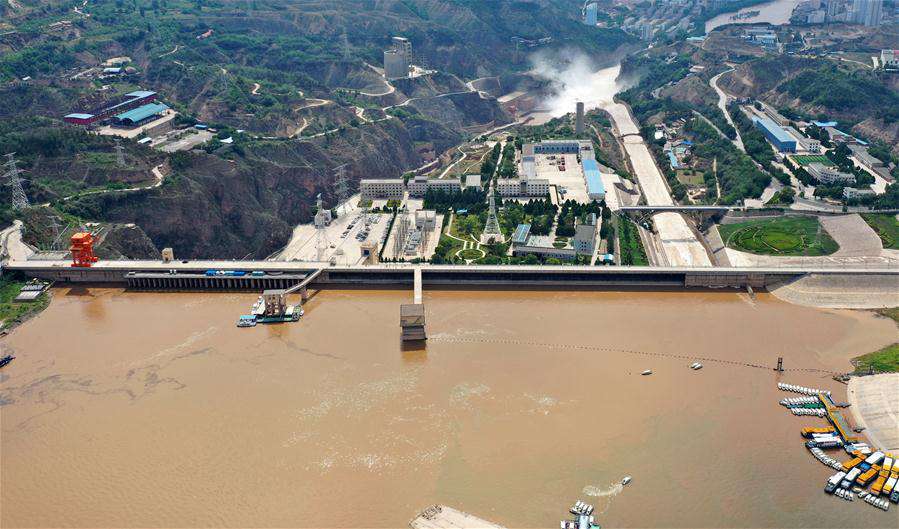 CHINA-GANSU-YELLOW RIVER-RESERVOIRS-FLOOD DISCHARGE (CN)