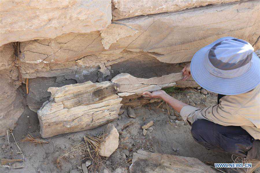 EGYPT-LUXOR-MONTU TEMPLE-CHINA-ARCHEOLOGY-EXCAVATION