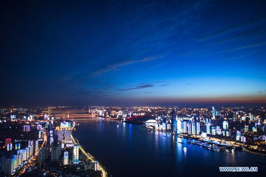 CHINA-HUBEI-WUHAN-NIGHT VIEW (CN)