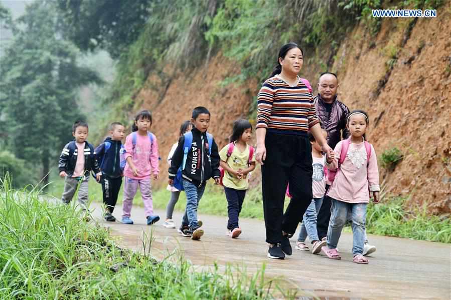 CHINA-GUIZHOU-RONGJIANG-RURAL EDUCATION-TEACHER COUPLE (CN)