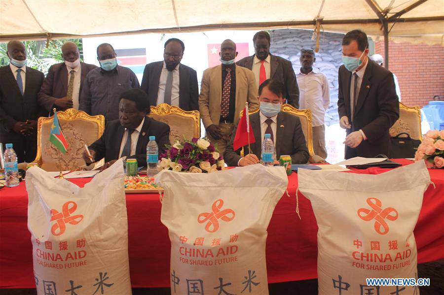 SOUTH SUDAN-JUBA-CHINA-RICE-DONATION