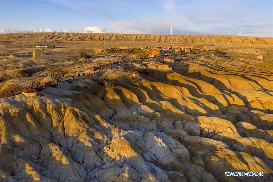 CHINA-XINJIANG-BURQIN-COLORFUL BEACH-SCENERY (CN)