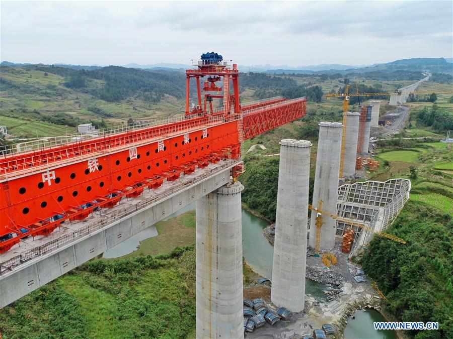 CHINA-GUIZHOU-HIGH-SPEED RAILWAY-CONSTRUCTION (CN)