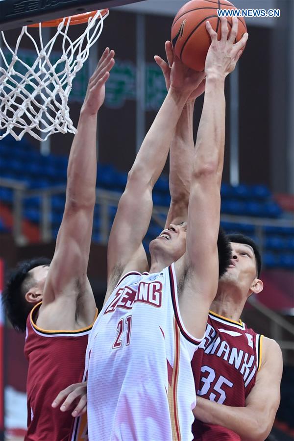 (SP)CHINA-ZHEJIANG-ZHUJI-BASKETBALL-CBA LEAGUE-ZHEJIANG VS SHANXI (CN)