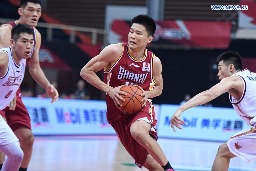 (SP)CHINA-ZHEJIANG-ZHUJI-BASKETBALL-CBA LEAGUE-ZHEJIANG VS SHANXI (CN)