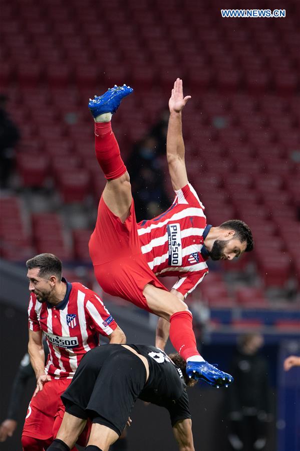 (SP)SPAIN-MADRID-FOOTBALL-UEFA CHAMPIONS LEAGUE-ATLETICO MADRID VS RB SALZBURG