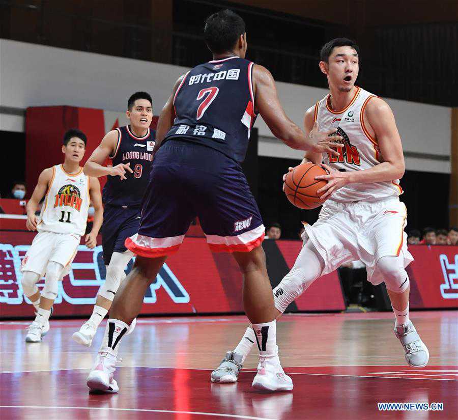 (SP)CHINA-ZHUJI-BASKETBALL-CBA LEAGUE-TIANJIN VS JILIN (CN)