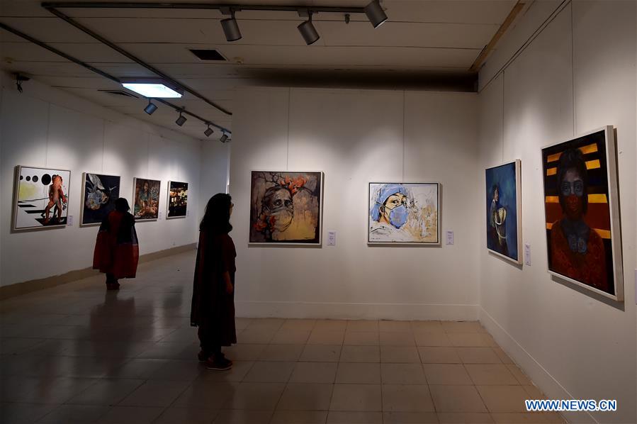 BANGLADESH-DHAKA-COVID-19-AWARENESS-ART-EXHIBITION