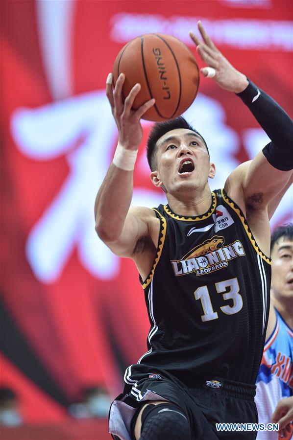 (SP)CHINA-ZHUJI-BASKETBALL-CBA LEAGUE-XINJIANG FLYING TIGERS VS LIAONING FLYING LEOPARDS (CN)