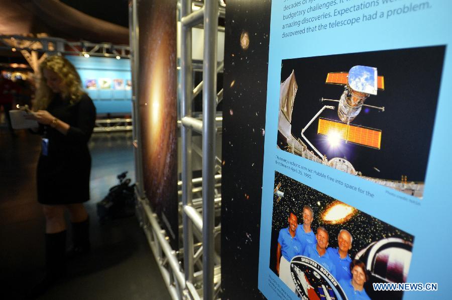 US-NEW YORK-ASTRONOMY-HUBBLE-ANNIVERSARY-EXHIBITION