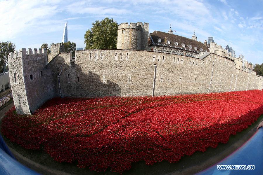 BRITAIN-LONDON-TOWER OF LONDON-COMMEMORATION-WWI-POPPIES