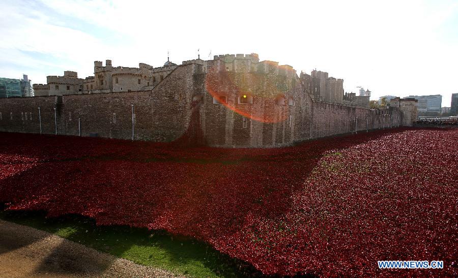 BRITAIN-LONDON-TOWER OF LONDON-COMMEMORATION-WWI-POPPIES